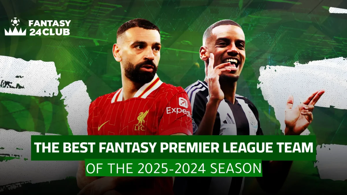 Top EPL players Mohamed Salah (Liverpool) and Jadon Sancho (Man Utd) featured in 2024-25 Fantasy best XI promo.