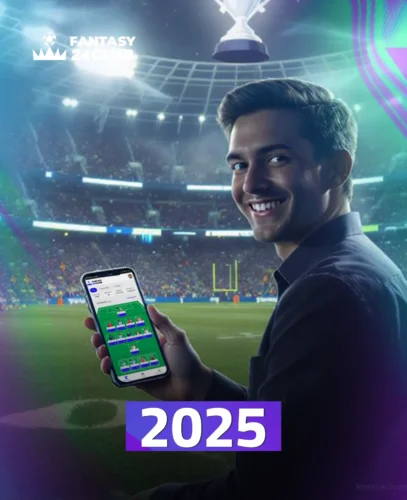 واجهة تطبيق نادي فانتزي على هاتف محمول وسنة 2025