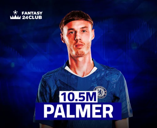 صورة لاعب تشيلسي كول بالمر، تظهر سعره بـ 10.5 مليون في لعبة فانتزي