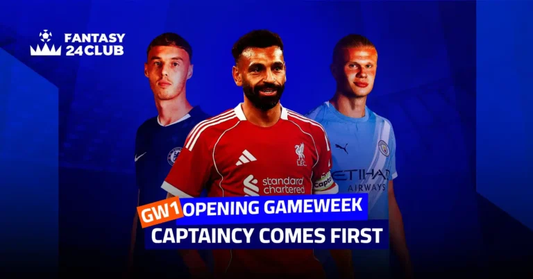 "GW1 – Top Captain Picks: Mohamed Salah from Liverpool, Chelsea star, and Man City star ready to lead your team."