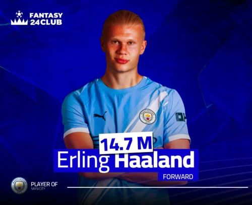 صورة هالاند في فانتزي الدوري الانجليزي كافضل خيار للكابتن في الجولة 10