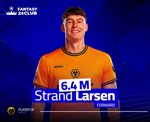 صورة لارسن في فانتزي مع سعره 6.4 كخيار لجكابتن الجولة العاشرة