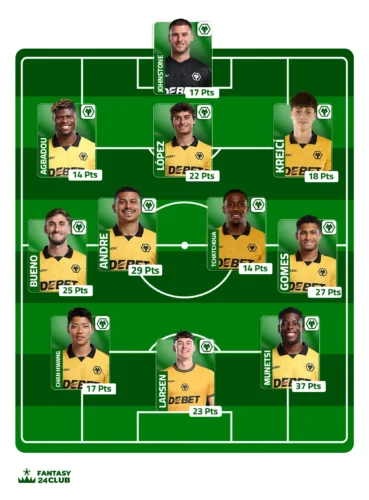 تشكيل فريق ولفرهامبتون المتوقع في الجولة 13